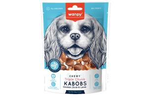 Wanpy Dog Лакомство для собак «мясные шашлычки на жевательной шпажке», 100 г