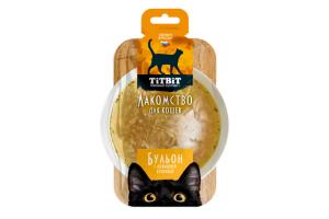 TiTBiT Бульон с домашней курочкой лакомство для кошек 55 г