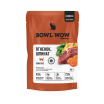 BOWL WOW Влажный корм для кошек с чувствительным пищеварением, кусочки в желе: ягненок, шпинат, 85 г