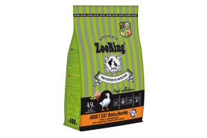 ZooRing ADULT CAT DUCK ROSEHIP Утка с шиповником. Полнорационный сухой корм для взрослых кошек всех пород, 400г