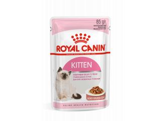 Royal Canin Kitten (в соусе) Консервированный корм ля котят в период второй фазы роста в возрасте до 12 месяцев (мелкие кусочки в соусе), 85г