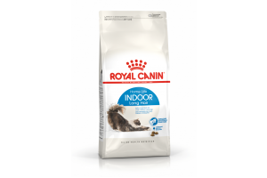 Royal Canin Indoor Long Hair Сухой корм для взрослых длинношерстных кошек (в возрасте от 1 года до 7 лет), живущих в помещении, 400г