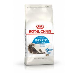 Royal Canin Indoor Long Hair Сухой корм для взрослых длинношерстных кошек (в возрасте от 1 года до 7 лет), живущих в помещении, 400г