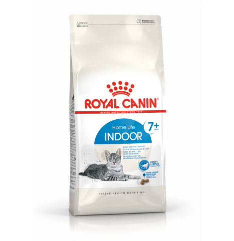 Royal Canin Indoor 7+ Сухой корм для стареющих кошек (в возрасте от 7 до 12 лет), живущих в помещении, 400г