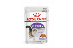 Royal Canin Sterilised (в желе) Консервированный корм для стерилизованных взрослых кошек (мелкие кусочки в желе), 85г