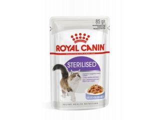 Royal Canin Sterilised (в желе) Консервированный корм для стерилизованных взрослых кошек (мелкие кусочки в желе), 85г