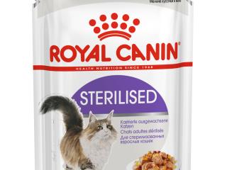 Royal Canin Sterilised (в желе) Консервированный корм для стерилизованных взрослых кошек (мелкие кусочки в желе), 85г