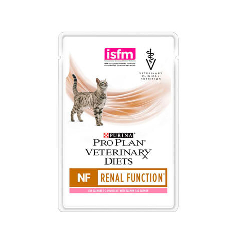 PRO PLAN VETERINARY DIETS NF RENAL FUNCTION  Консервированный корм для кошек при патологии почек, с лососем, 85г