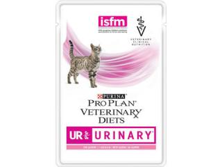 PRO PLAN VETERINARY DIETS UR URINARY Консервированный корм для кошек при мочекаменной болезни, с лососем, 85г