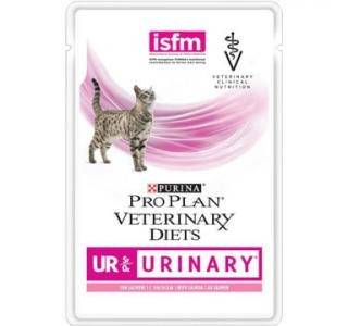 PRO PLAN VETERINARY DIETS UR URINARY Консервированный корм для кошек при мочекаменной болезни, с лососем, 85г