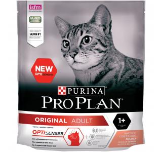 PRO PLAN ORIGINAL ADULT Сухой корм для взрослых кошек от 1 года, с лососем, 400г