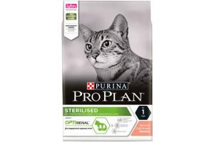 PRO PLAN Sterilised Сухой корм для стерилизованных кошек с лососем, 400г