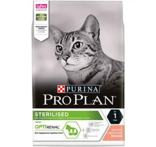 PRO PLAN Sterilised Сухой корм для стерилизованных кошек с лососем, 400г