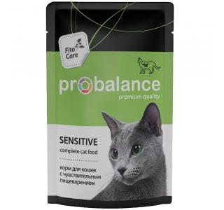 ProBalance Immuno для взрослых кошек всех пород c чувствительным пищеварением, 85 г