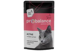 ProBalance Active для взрослых активных кошек всех пород, 85 г