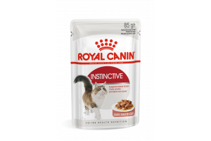 Royal Canin Instinctive (в соусе) Консервированный корм для взрослых кошек (мелкие кусочки в соусе), 85г