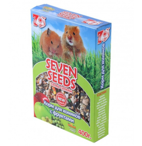 Seven Seeds Корм для хомяков с фруктами 400гр.