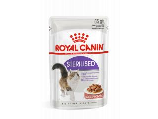 Royal Canin Sterilised (в соусе) Консервированный корм для стерилизованных взрослых кошек (мелкие кусочки в соусе), 85г