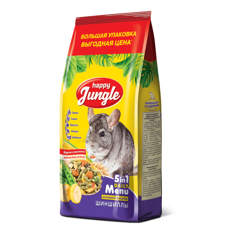 Happy Jungle Корм для шиншилл, 900 г