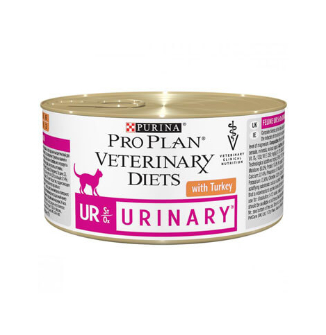 PRO PLAN UR ST/OX Urinary  Консервированный корм при заболеваниях нижних отделов мочевыводящих путей у кошек, 195г