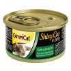 GimCat ShinyCat консервы для кошек из цыпленка с ягненком 70г