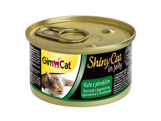 GimCat ShinyCat консервы для кошек из цыпленка с ягненком 70г