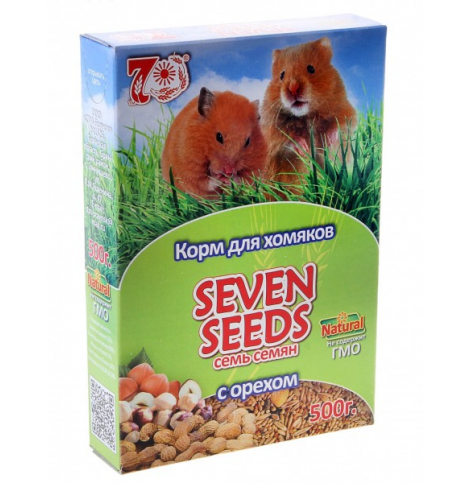 Seven Seeds Корм для хомяков с орехом, 500гр