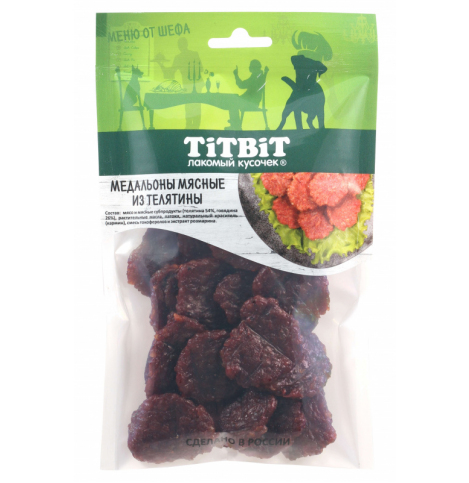 TiTBiT Медальоны мясные из телятины Меню от Шефа 80 г