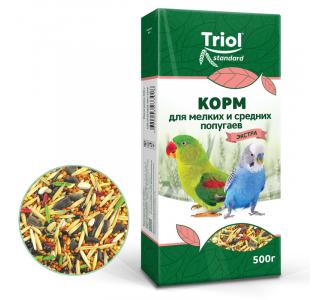 TRIOL Корм Standard для мелких и средних попугаев "Экстра", 500г