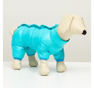 Комбинезон на кнопках, размер 14, голубой