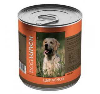Dog Lunch консервы для собак (Цыпленок в желе), 750г