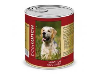 Dog Lunch консервы для собак (Мясное ассорти в желе), 750г