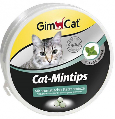 GimCat Mintips, витамины для кошек с кошачьей мятой, 1 шт.