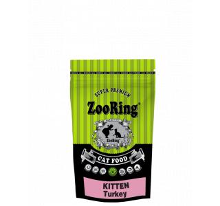 ZOORING KITTEN TURKEY
ИНДЕЙКА С ГЕМОГЛОБИНОМ Сухой корм для котят всех пород с 3,5 недель, а также для беременных и кормящих кошек, 350г
