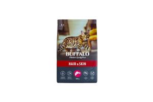 MR. BUFFALO HAIR & SKIN С ЛОСОСЕМ Сухой корм для кошек с чувствительной кожей, 400г