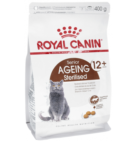 Royal Canin Sterilised Ageing 12+ Сухой корм для стерилизованных стареющих кошек в возрасте старше 12 лет, 400 г