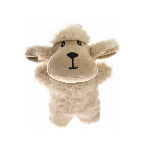 HomePet Игрушка для собак Овечка плюш с пищалкой, 14х11 см