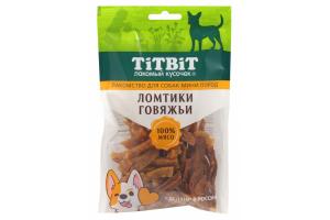 TiTBiT Ломтики говяжьи для собак мини пород 70 г